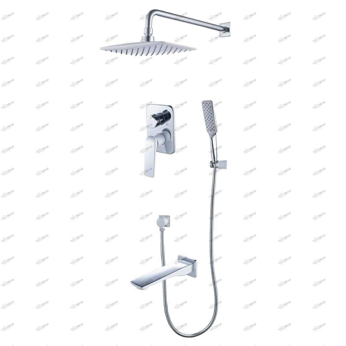 LM5922CW Смеситель Allegro для ванны и душа, встраиваемый LEMARK ALLEGRO