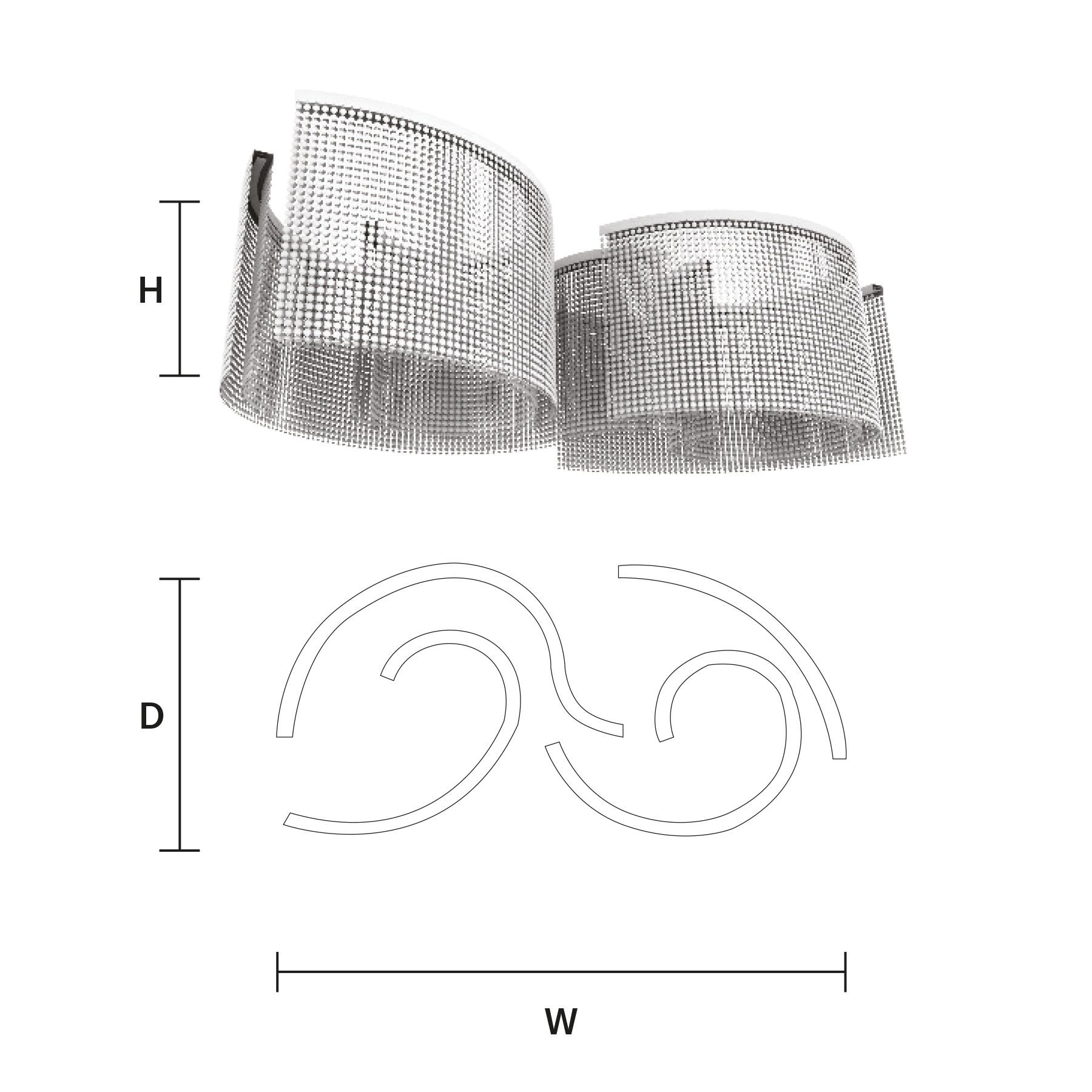 Светодиодный потолочный светильник с кристаллами Masiero Галактика ARCH-00061126 - Вид №2