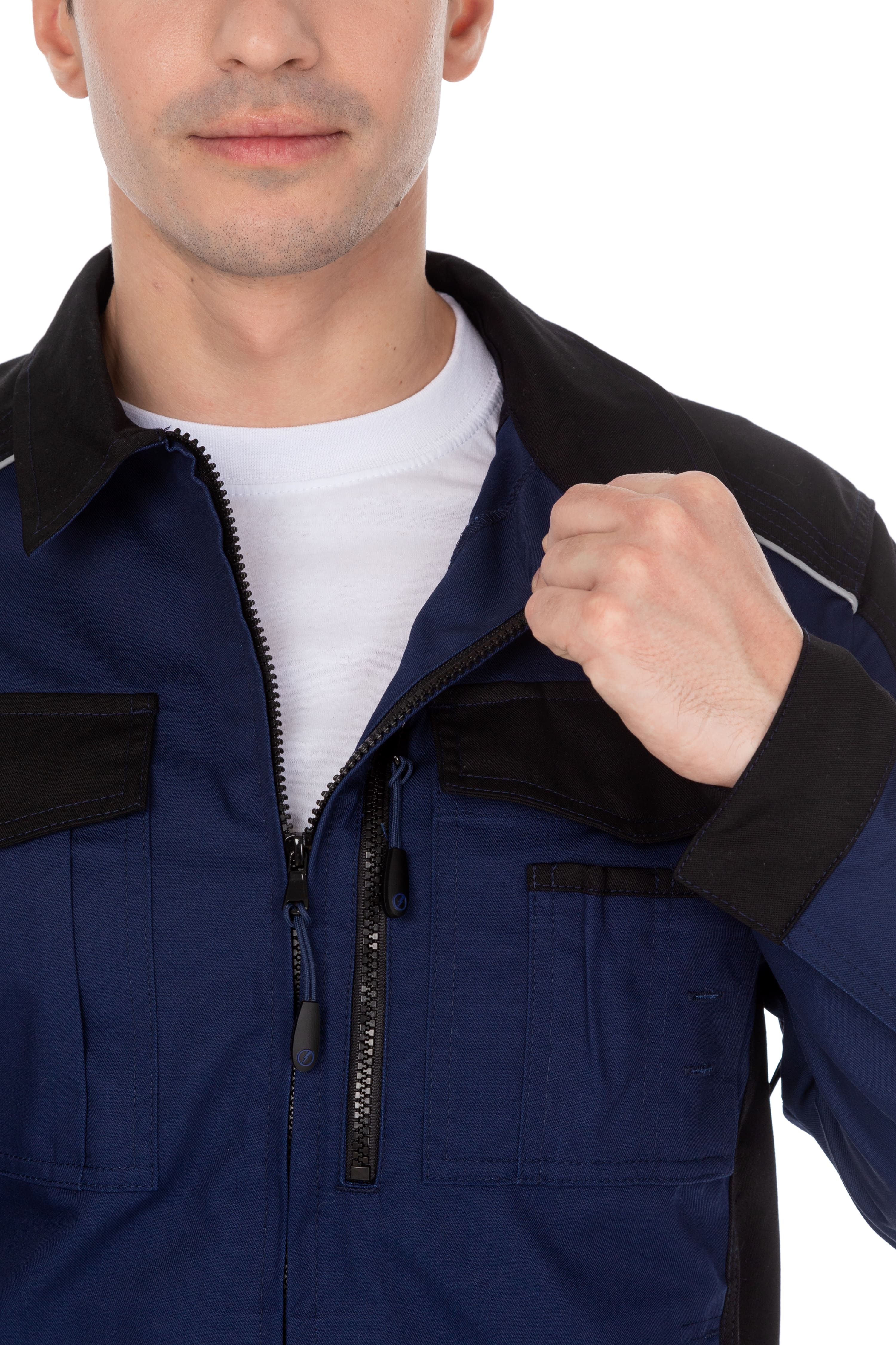 70049 Костюм  NEW темно-синий с черным STATUS  Летняя спецодежда  размер 60-62/182-188  - Вид №21