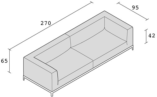 Alias 3-х местный тканевый диван Aluzen soft P33 - Вид №3