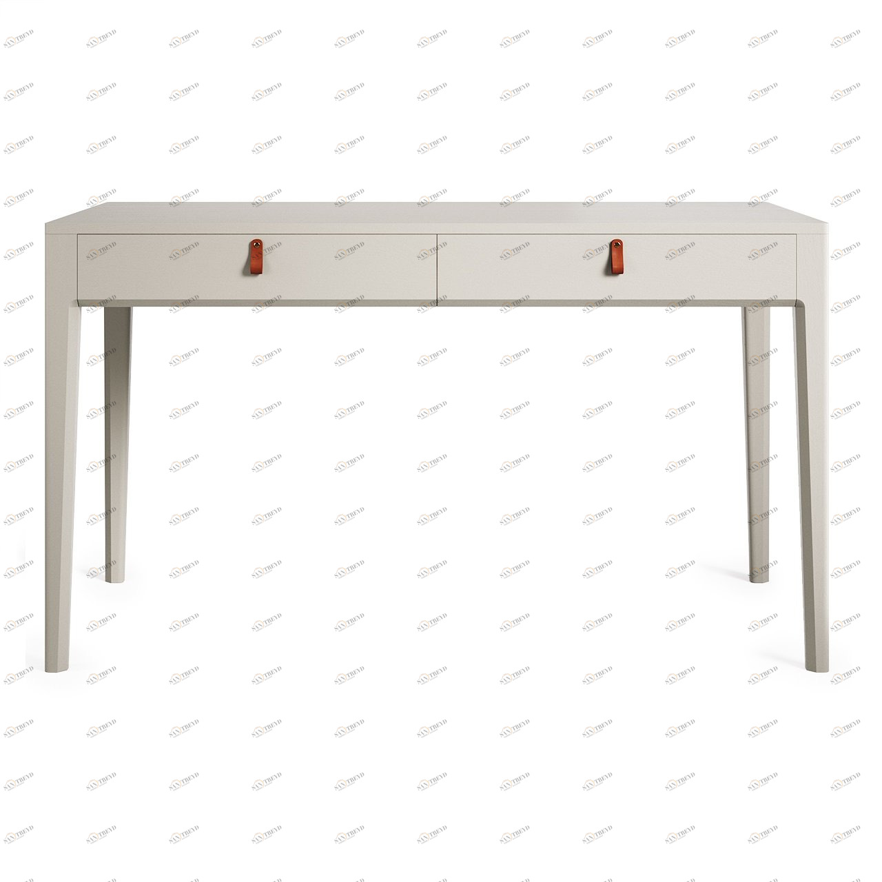 Письменный стол с ящиками серый шелк Case THE IDEA  210609 Белый 