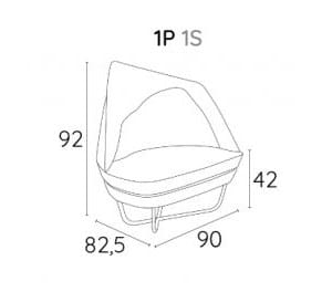 Бархатное кресло Adrenalina Bixib ARCH-00112367 - Вид №3