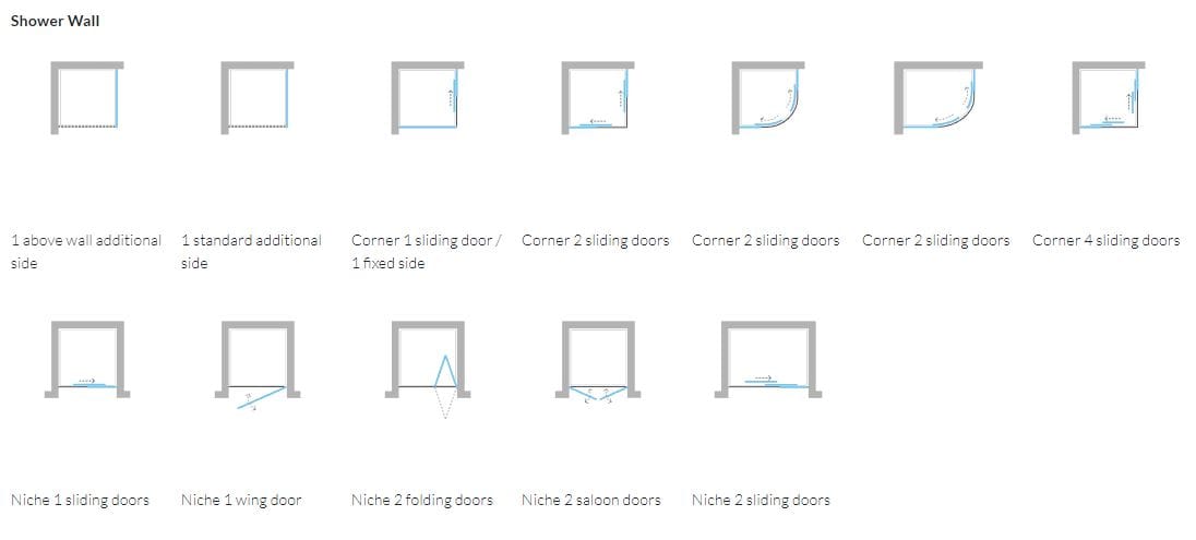 Алюминиевая и стеклянная душевая кабина с раздвижной дверью ARBLU Mercury ARCH-00123031 - Вид №4