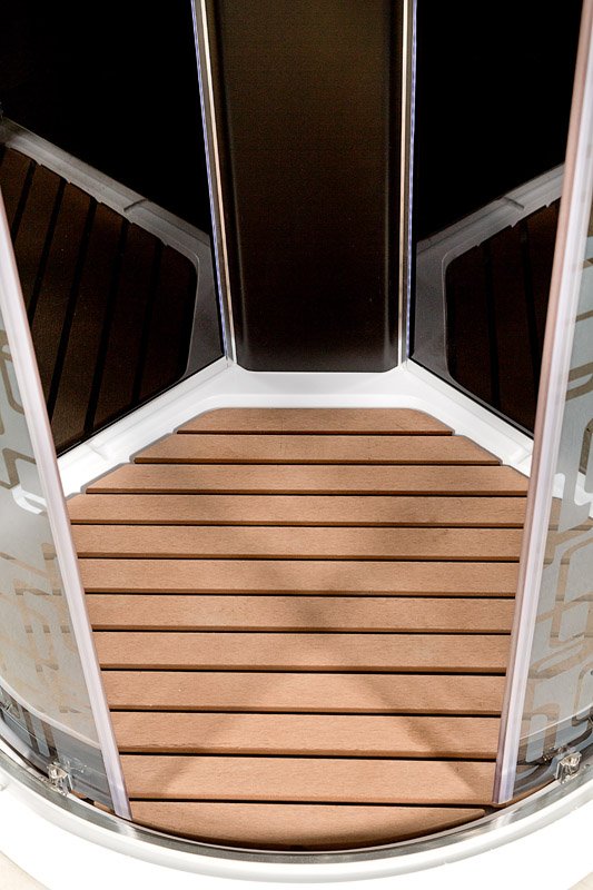 ЕМ1510 стандартная Душевая кабина DETO Серия EM BМ1510 N с гидромассажем BLACK - Вид №17