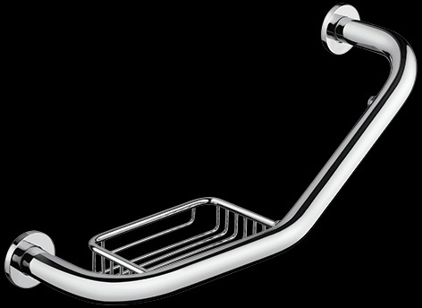 GH214 Поручень для ванной с сетчатой мыльницей bagno&associati GRAND HOTEL