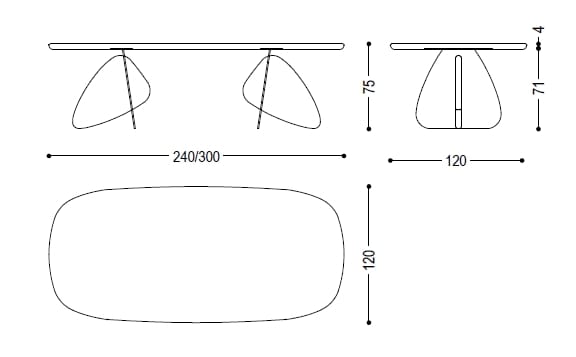 Деревянный обеденный стол Riva 1920 CROSS ARCH-00037261 - Вид №6