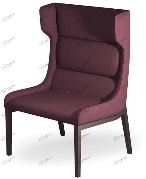 ROSSIN Кресло из ткани с высокой спинкой Aris sun-id-1418188