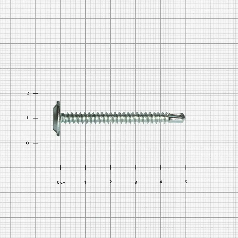 Саморезы по металлу DILWIS с пресс-шайбой со сверлом оцинкованные 4.2x50 мм 100 шт. 89372254 STLM-2026552  - Вид №2