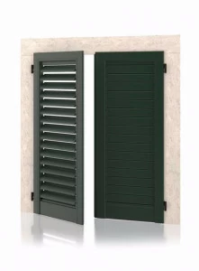 Kikau Ставни с регулируемыми жалюзи с плоскими жалюзи без каркаса Persiane a muro