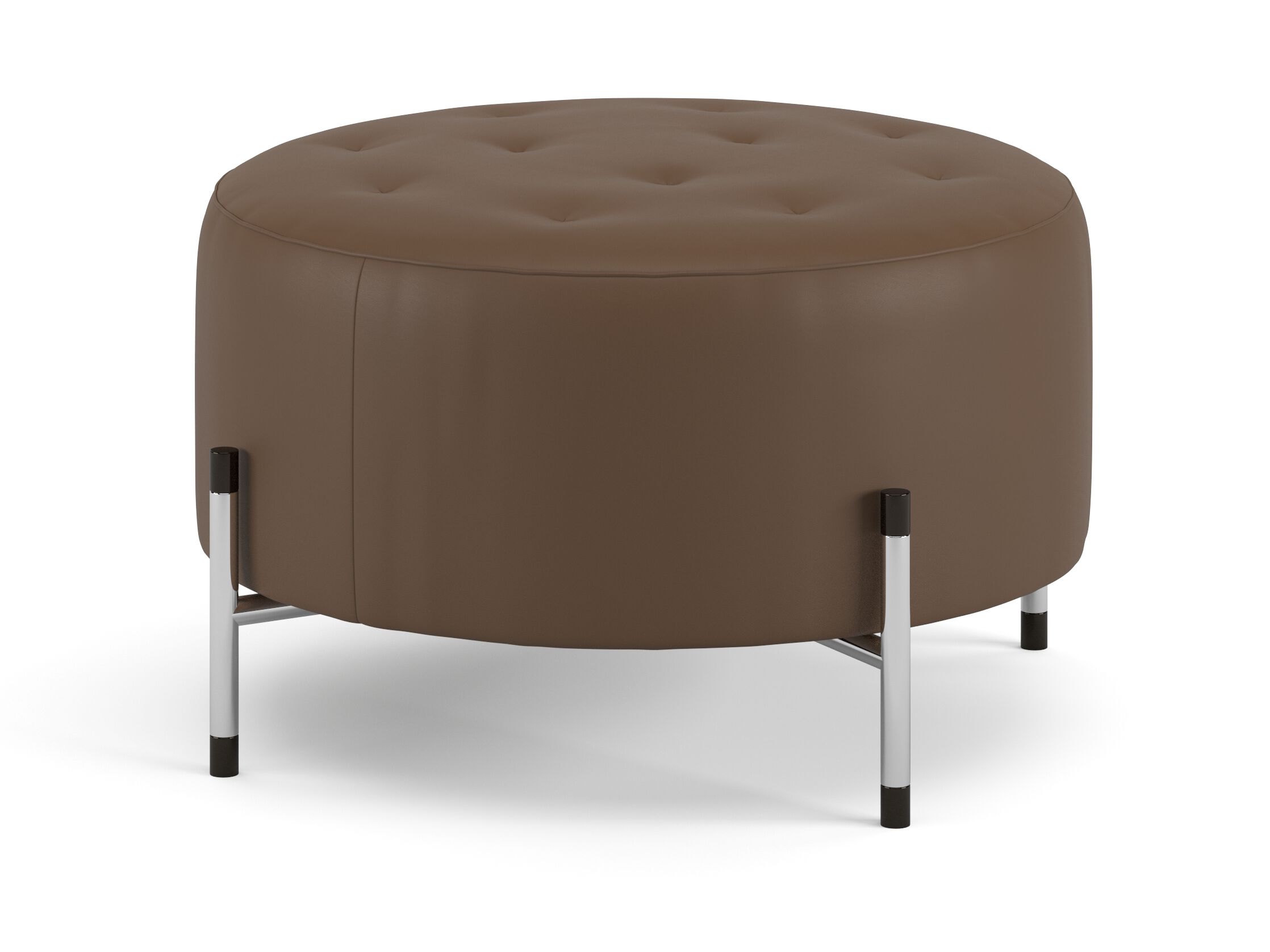 Круглый кожаный пуф Ersa Tube ARCH-00054325