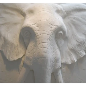 Фотообои 3D Flizart «Каменный слон», флизелиновые, 300x280 см 82363608 STLM-2200081