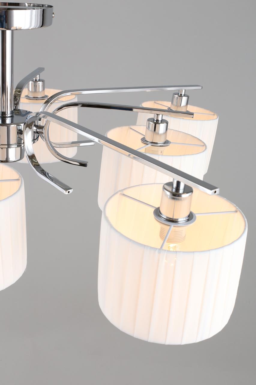 Потолочная люстра Omnilux Neviano OML-34207-08 OMNILUX NEVIANO 328314 Белый;хром  - Вид №1