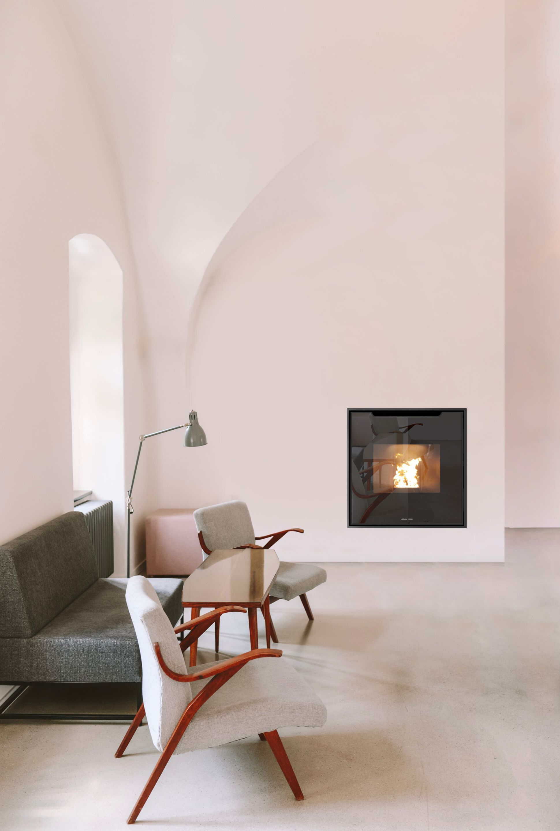 Вставка для камина на пеллетах Jolly Mec водяные системы ARCH-00114893 - Вид №1