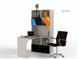 Стол-стеллаж ABC-KING Pilot правый серый каркас