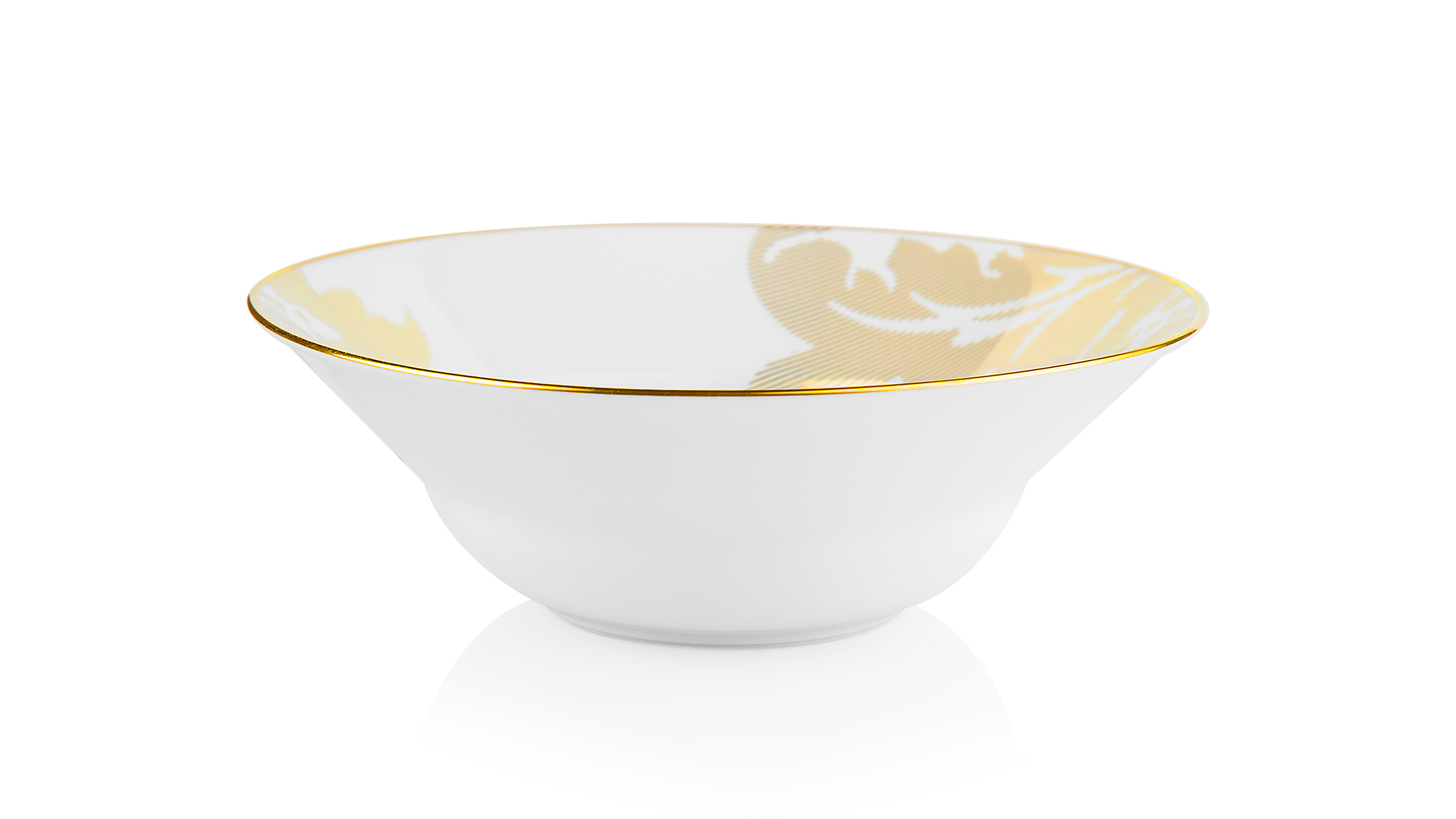 10626597 Haviland Салатник круглый 20,5см "Дамасский узор" (золотой) Фарфор, Керамика  - Вид №1