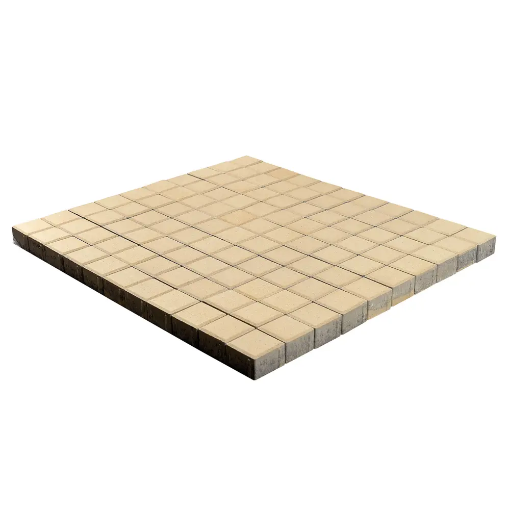 Плитка тротуарная двухслойная Braer Лувр 100x100x60 мм цвет песочный 82001778 STLM-2121126 Santreyd  - Вид №1