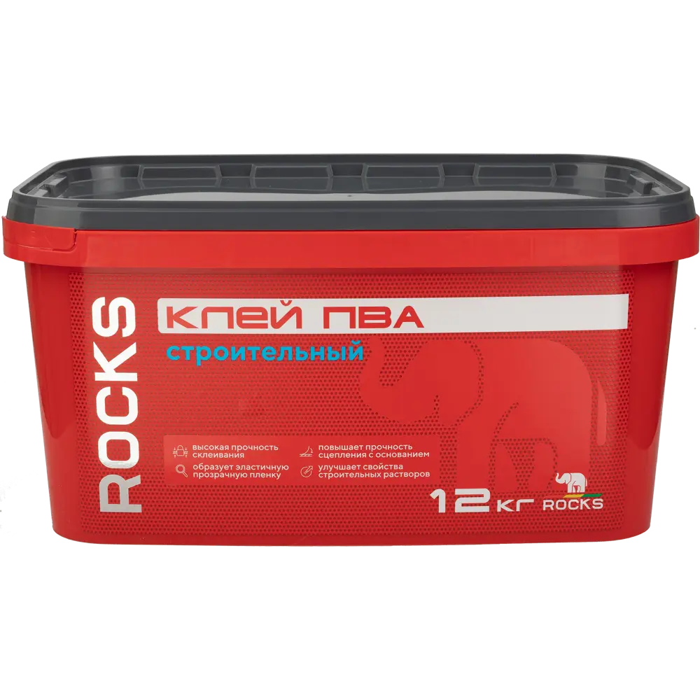 Клей ПВА Строительный Rocks 12 кг STLM-2066758