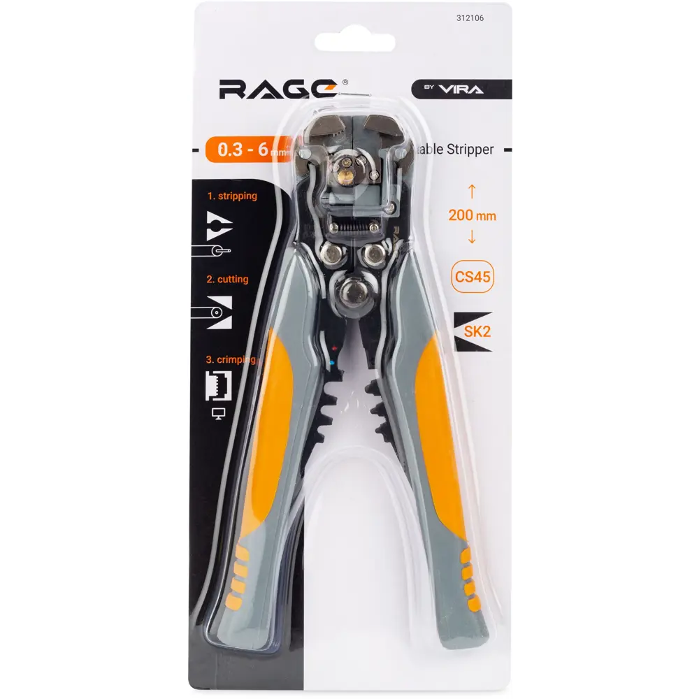 Автоматические клещи RAGE для зачистки и обжима проводов 87681458 STLM-0074855 - Вид №5