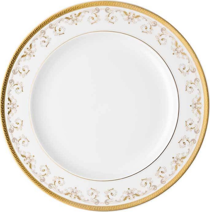 10562605 Rosenthal Versace Тарелка обеденная Rosenthal Versace Медуза Гала 27см, фарфор, золотая Фарфор 