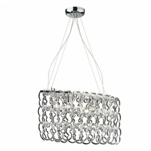 Подвесная люстра Ideal Lux Niagara SP5 IDEAL LUX ДИЗАЙНЕРСКИЕ, NIAGARA 057390 Хром