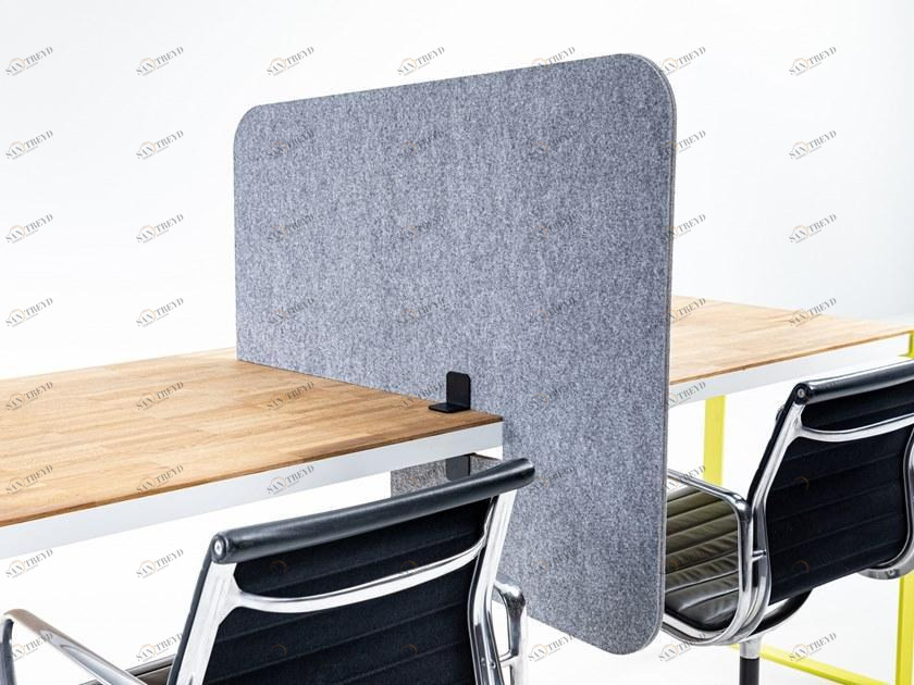 BuzziSpace Мобильная звукопоглощающая перегородка для рабочего стола из переработанного домашнего животного Buzzitripl sun-id-1379967