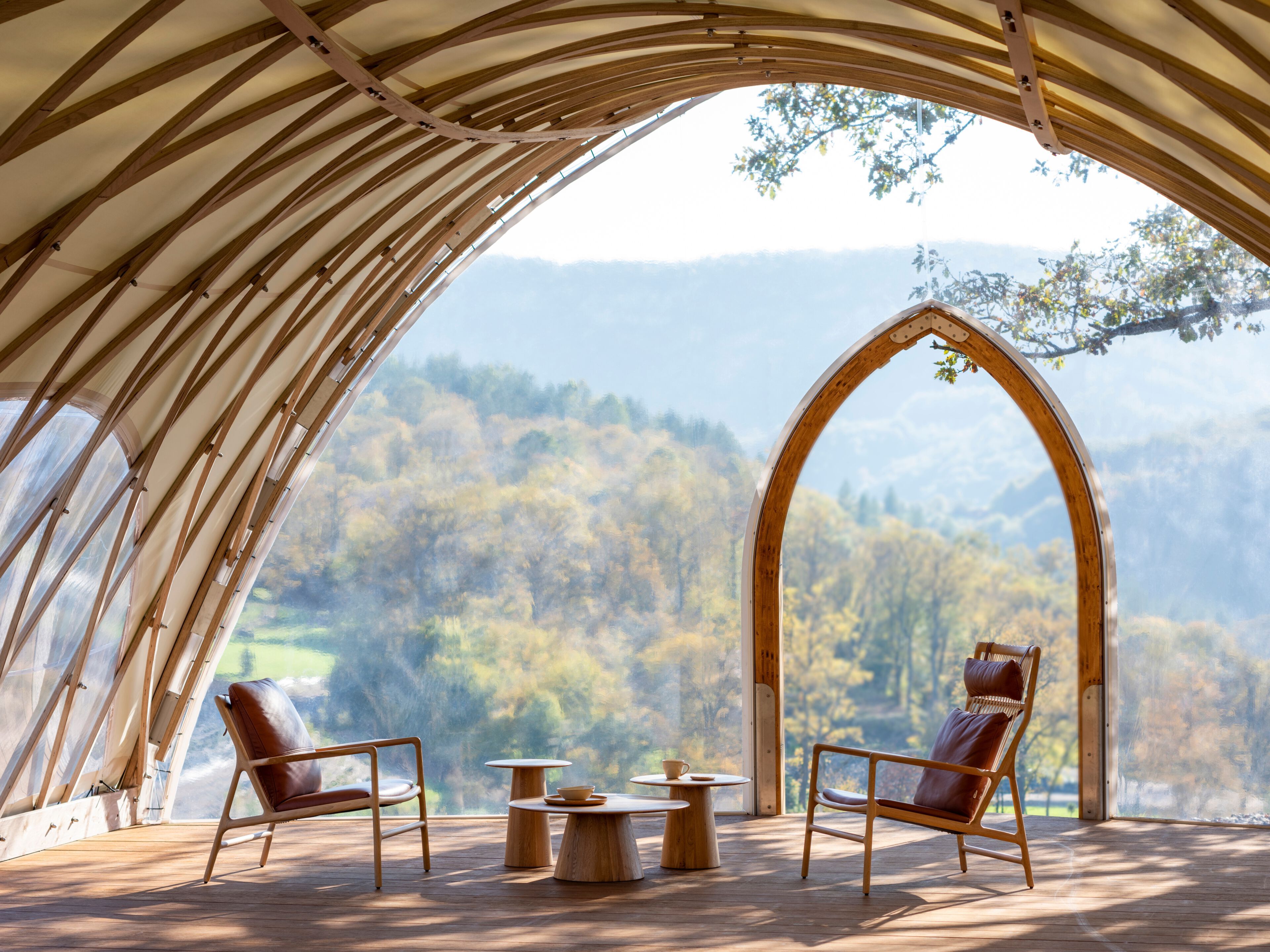 Дубовое кресло с кожаной подушкой Gazzda Dedo ARCH-00089715 - Вид №12