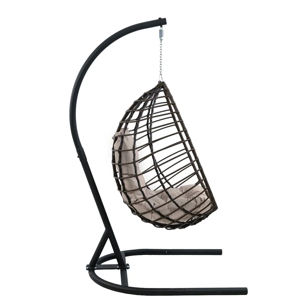 Кресло подвесное Alfart Хорхе одноместное коричневый/черный нет STLM-2202648 - Вид №4