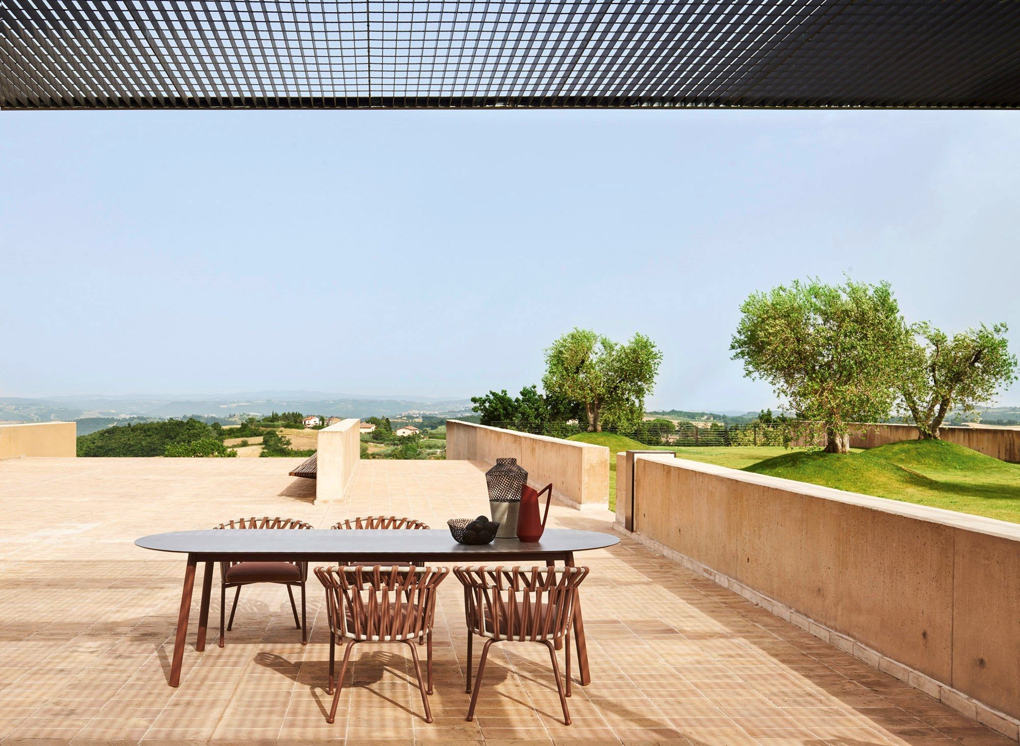 Алюминиевый овальный садовый стол с порошковым покрытием Varaschin Эмма ARCH-00091812 - Вид №7