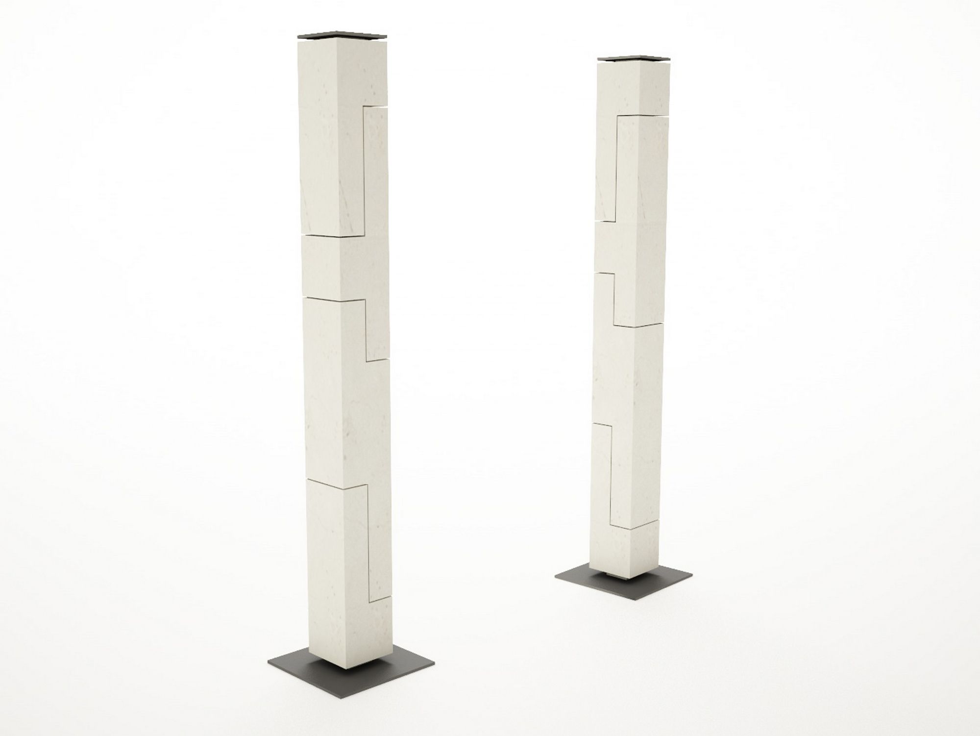 Реконструированный каменный столбик Viscio Urban Design пыль ARCH-00102684 - Вид №1