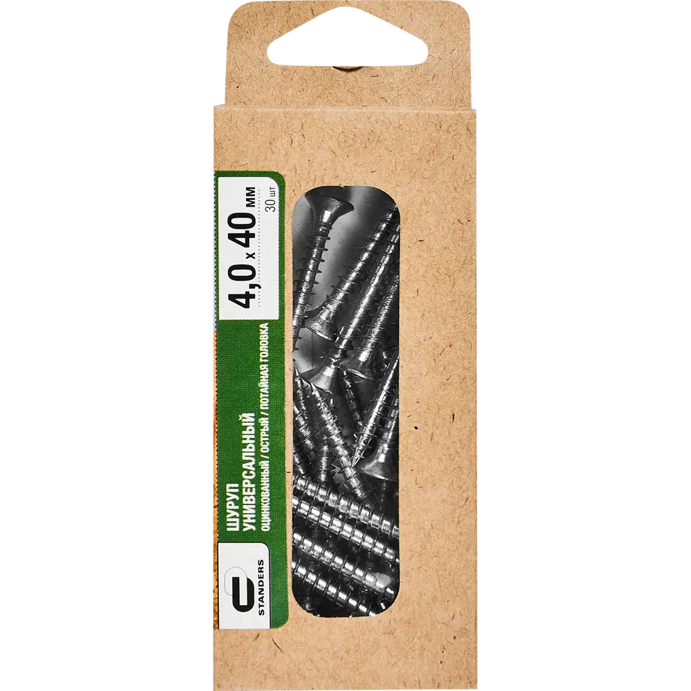 Универсальные саморезы Standers 4×40 мм для дерева и металла 89212892 STLM-1006782 - Вид №4