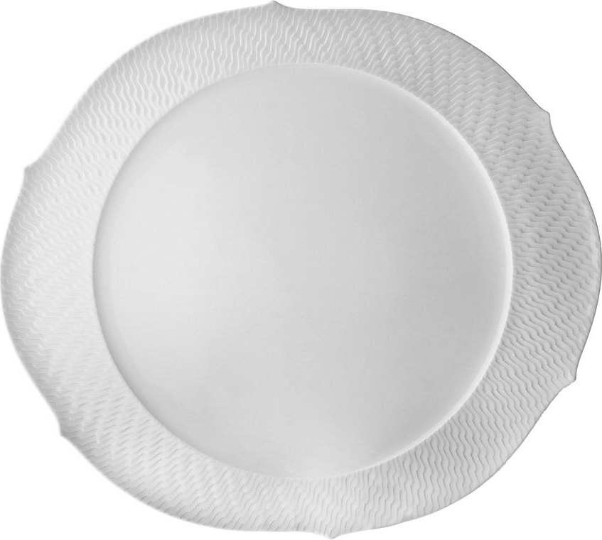 64569 Meissen Блюдо для торта 38,5см "Игра волн, рельеф, белый" Фарфор 