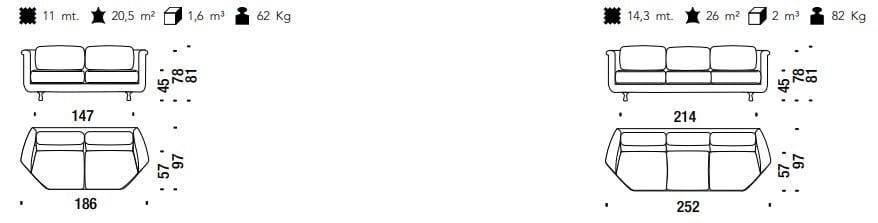 Кожаный или тканевый диван MOROSO ARCH-00102278 - Вид №2