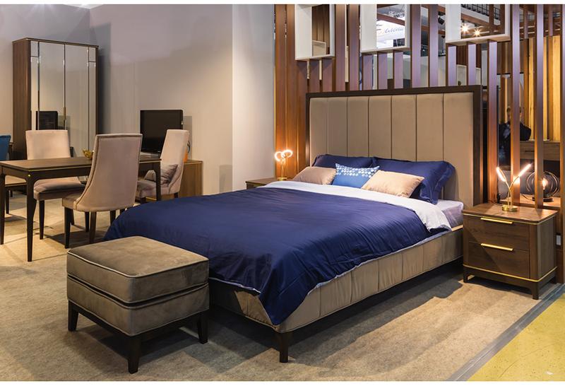 30712 Кровать с ортопедическим основанием и ящиком 1.4 Модерн Лайт Серебряный дождь R-HOME 401720395H_GSD - Вид №2