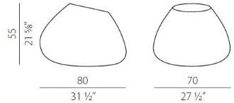 PANZERI Садовый пуф из яркого полиэтилена Potter sun-id-1488476 - Вид №6