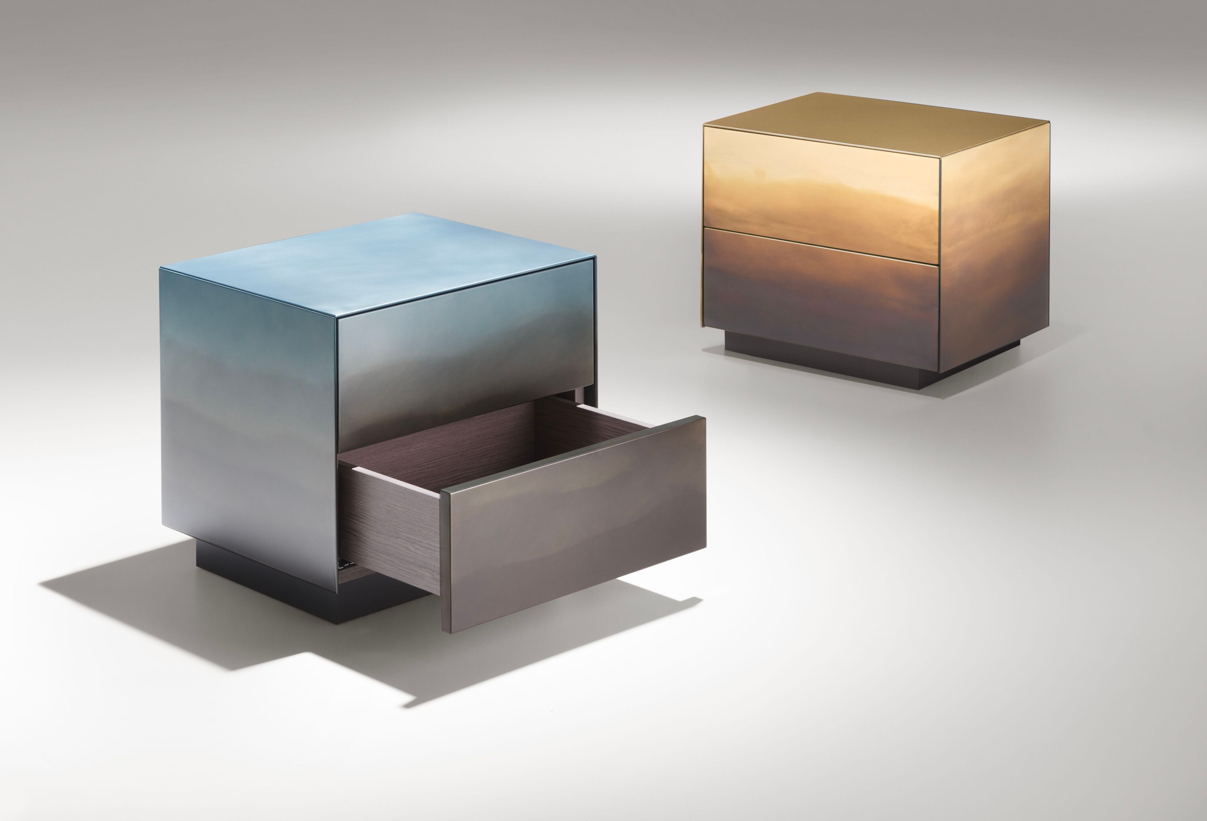 Металлическая прикроватная тумбочка с ящиками DE CASTELLI Marea ARCH-00149578 - Вид №1