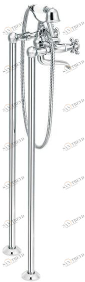 rvb Смеситель для ванны напольный на 2 отверстия с ручным душем 1935 limoges 8031.--.30