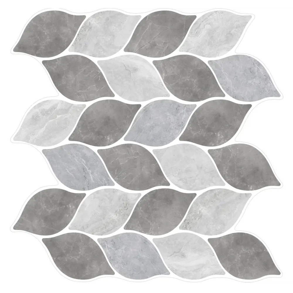 Наклейка декоративная 3D мозаика Лепестки 25x25 см 87087973 STLM-2054959 FBRUSH 