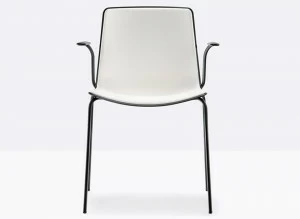 Pedrali Штабелируемый пластиковый стул для ресторана с подлокотниками Tweet