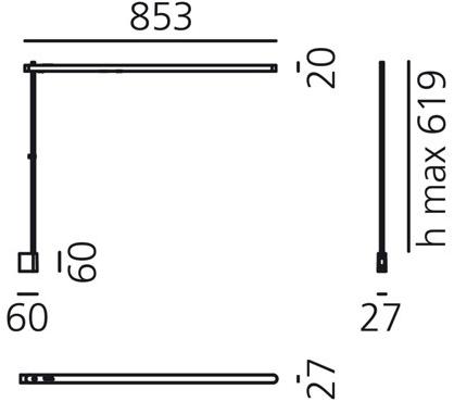 Artemide Светодиодный настенный светильник прямого света Talak 0682050a - Вид №3