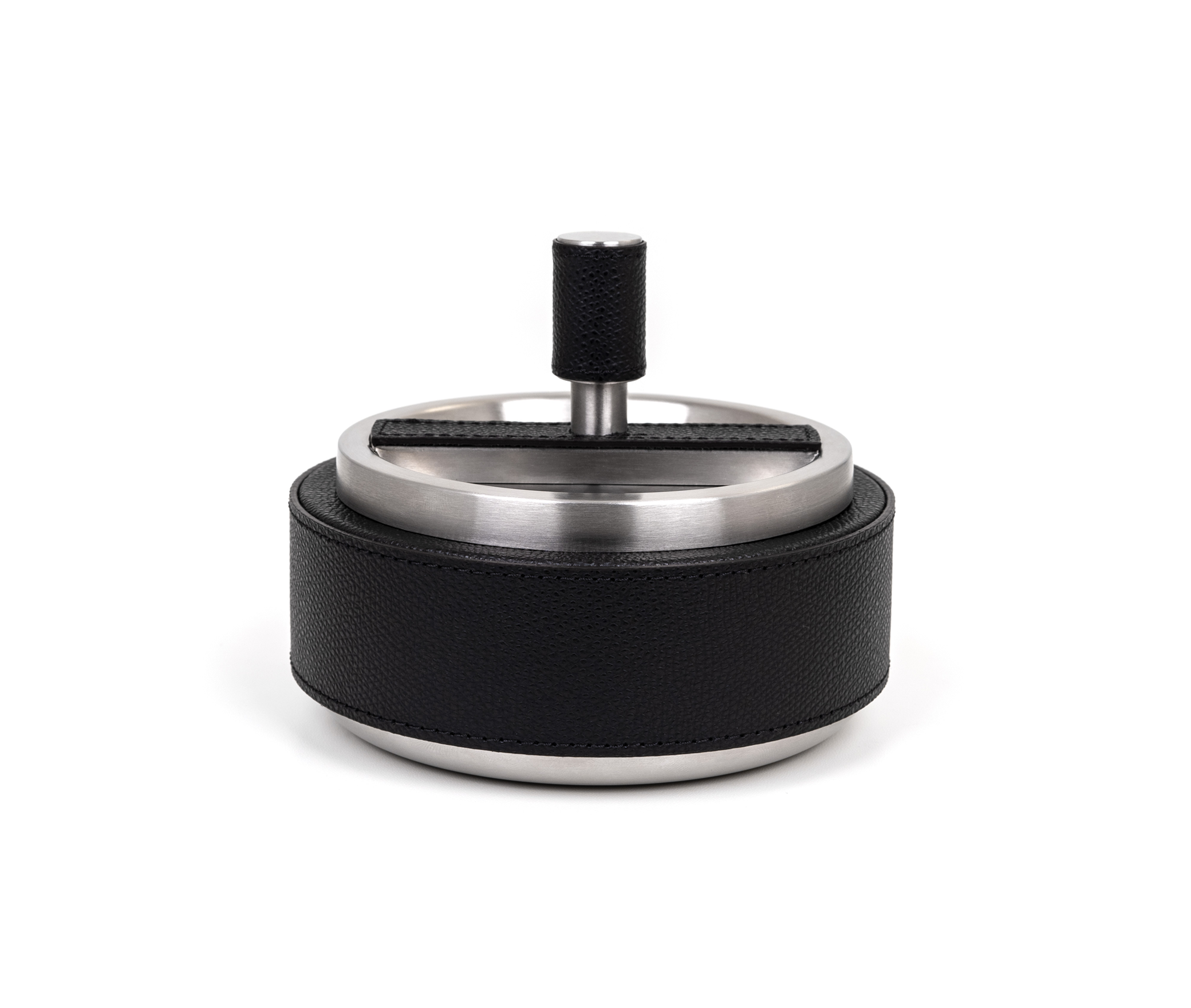 Пепельница Giro - Ø 13,5XH11,5 см / зерненая кожа_MANGO Pinetti 00.2379.029.036 - Вид №1