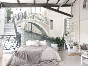 Моющиеся обои trompe l'oeil из нетканого материала