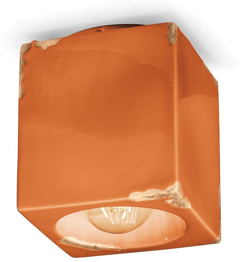 FERROLUCE Квадратный керамический потолочный светильник Vintage C987 - Вид №8