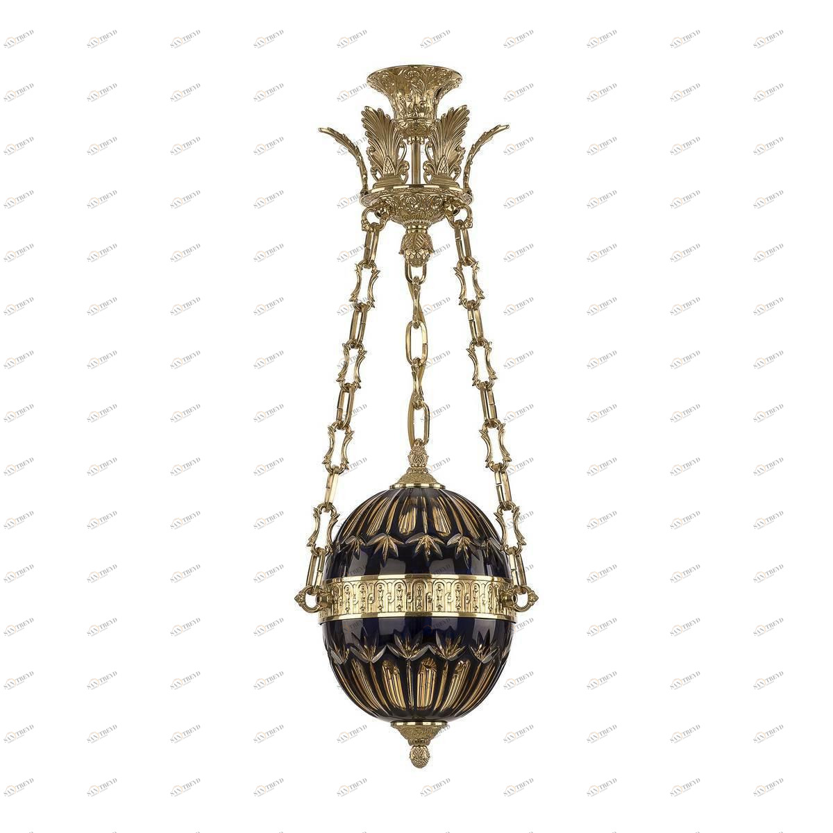 Подвесной светильник синий Bohemia Ivele G Amber-Blue BOHEMIA IVELE 7100 00-3890219 Синий 