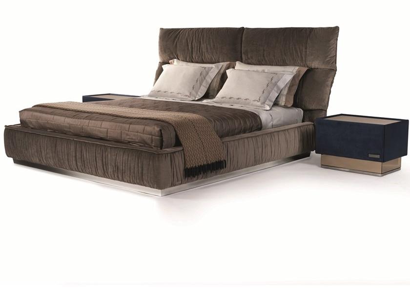 Visionnaire Двуспальная кровать из ткани с мягким изголовьем sun-id-1412741 - Вид №1