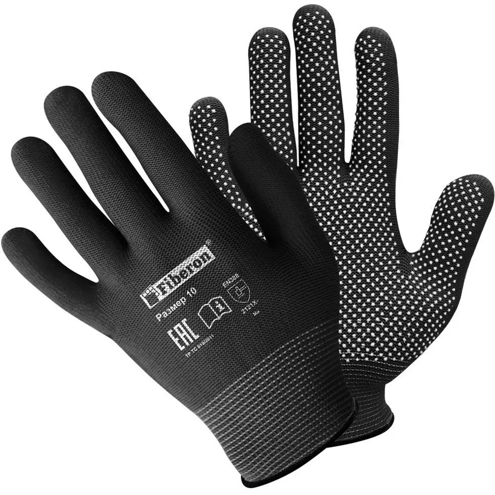 Перчатки Fiberon с ПВХ-точкой для точных работ 89356936 STLM-1330822