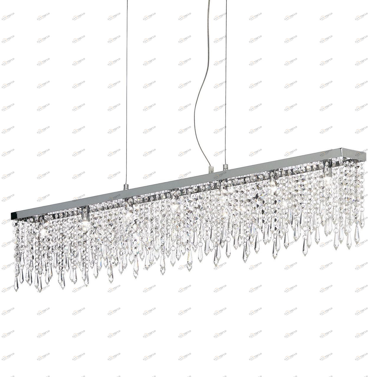 Подвесной светильник Ideal Lux Giada SB Trasparente IDEAL LUX ДИЗАЙНЕРСКИЕ, GIADA TRASPARENTE 072650 Прозрачный;серебро 