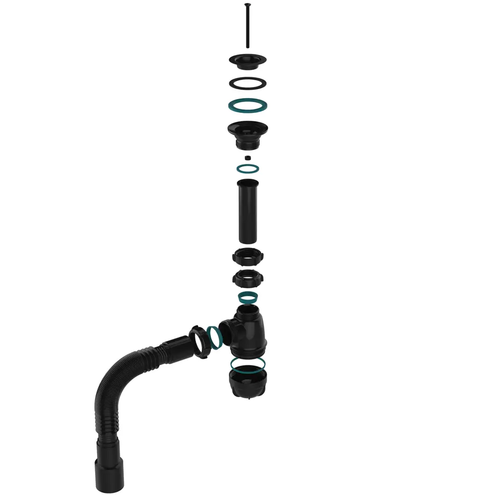 Сифон для умывальника Aquant 1 1/4" полипропилен STLM-2212217 - Вид №2