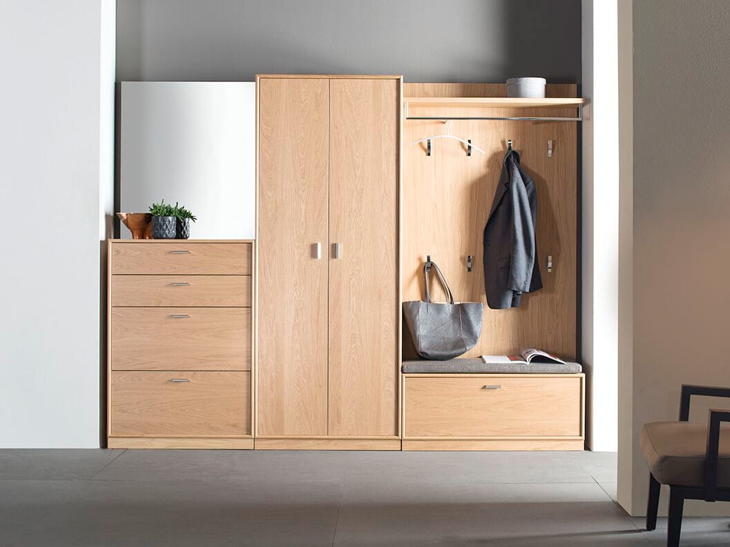 Шкаф от входа до пола с зеркалом Sudbrock Möbelhandwerk Панама ARCH-00006748 - Вид №1