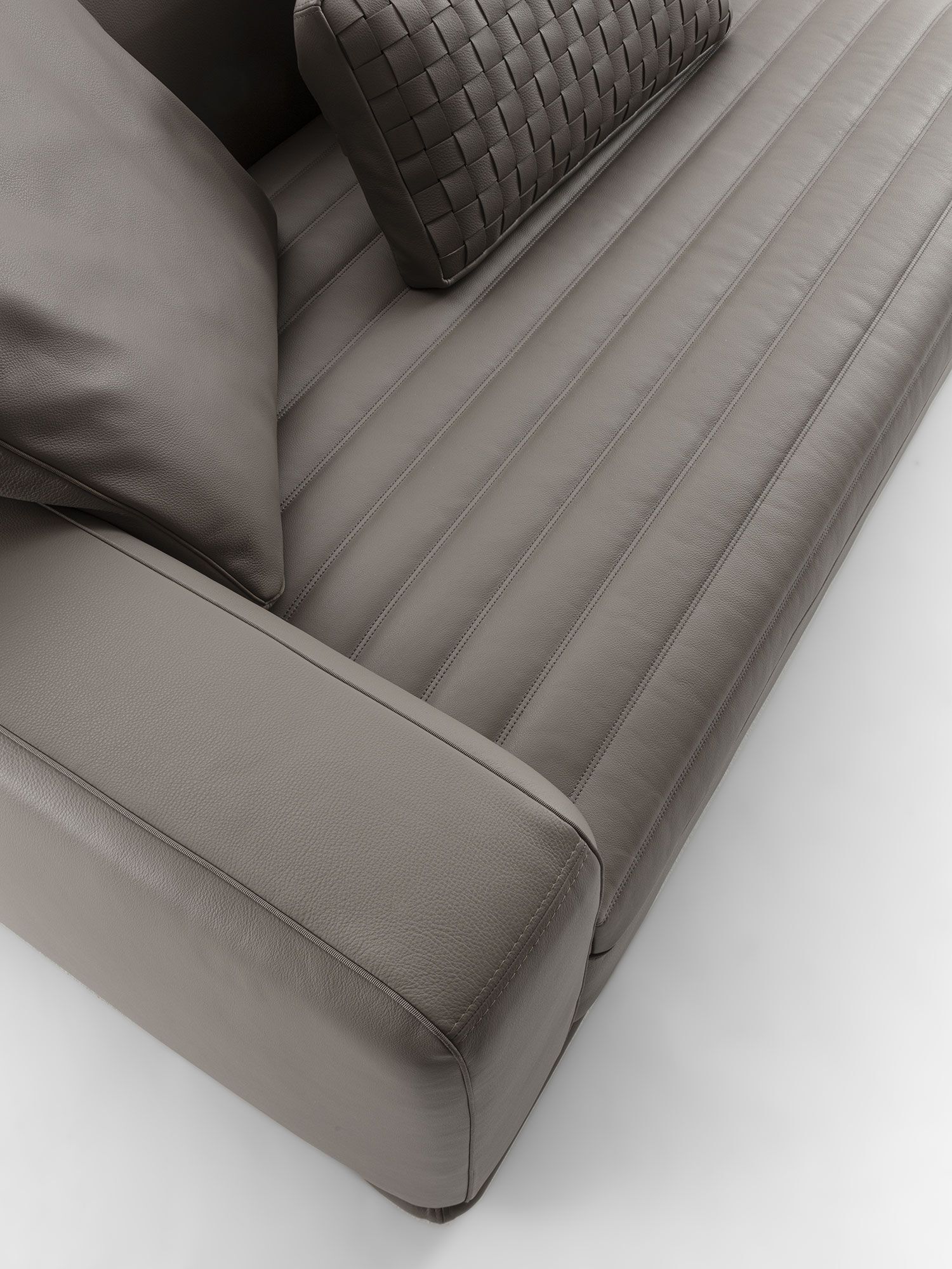 Кожаный модульный диван Frigerio Эдди ARCH-00080524 - Вид №3