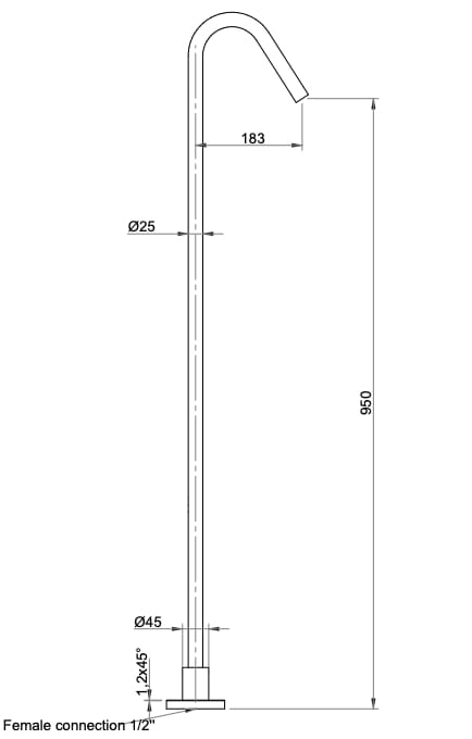 Дозирующий носик из нержавеющей стали Nic Made ARCH-00045111 - Вид №4